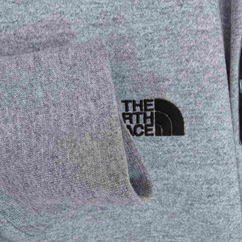 THE NORTH FACE ノースフェイス NT11831 SQUARE LOGO HOODIE スクエア ロゴ フーディ スウェット パーカー  グレー系 XL【中古】