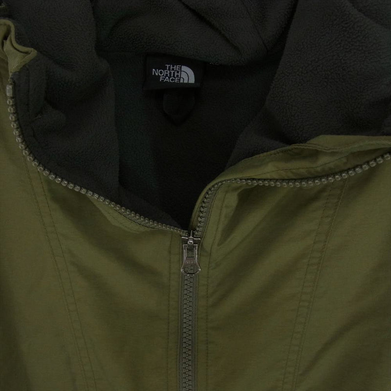 THE NORTH FACE ノースフェイス NP71633 COMPACT NOMAD JACKET コンパクト ノマド ジャケット 裏フリース ジップアップ ジャケット カーキ系 S【中古】