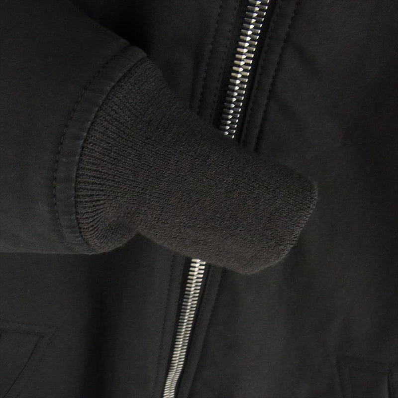 Rick Owens リックオウエンス 16AW RU16F6990-TE 国内正規品 イーストランドタグ ジップアップ ロング フライト ボンバー ジャケット 中綿 ブルゾン ブラック系 46【中古】