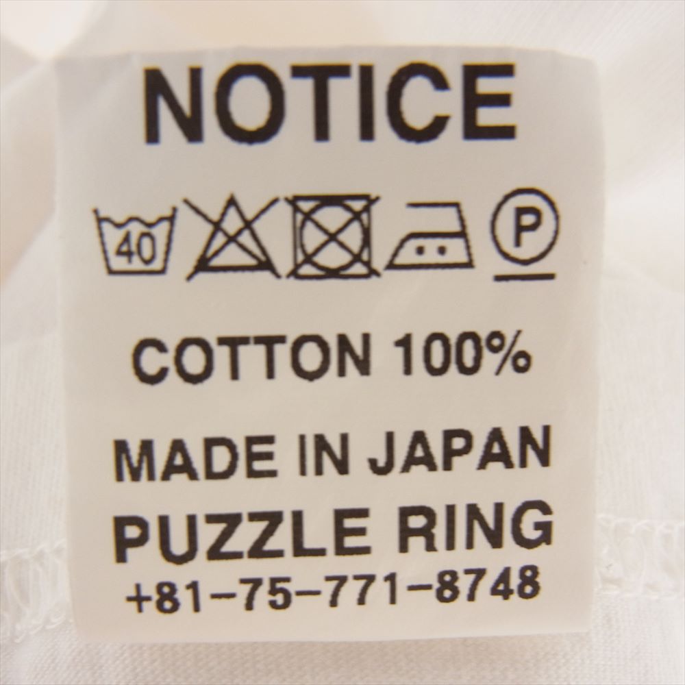 SASAFRAS ササフラス Legal or Illegal T リーガル オア イリーガル ロゴ 長袖 Tシャツ ホワイト ホワイト系 L【新古品】【未使用】【中古】