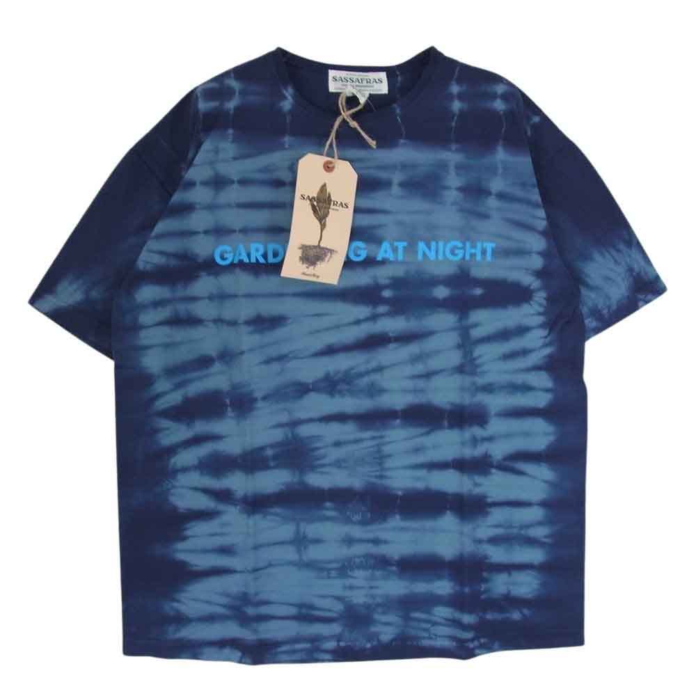 SASAFRAS ササフラス SF-232033 Gardening At Night T ガーデニング アット ナイト 半袖 Tシャツ ネイビー系 L【新古品】【未使用】【中古】