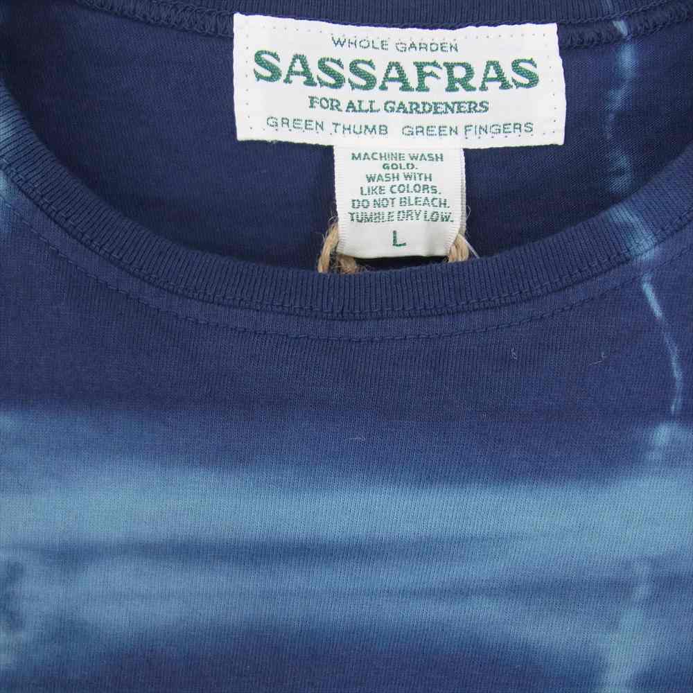 SASAFRAS ササフラス SF-232033 Gardening At Night T ガーデニング アット ナイト 半袖 Tシャツ ネイビー系 L【新古品】【未使用】【中古】