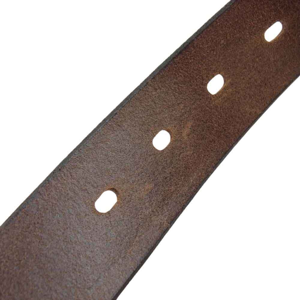 Nigel Cabourn ナイジェルケーボン レザー ベルト ワインレッド系【極上美品】【中古】