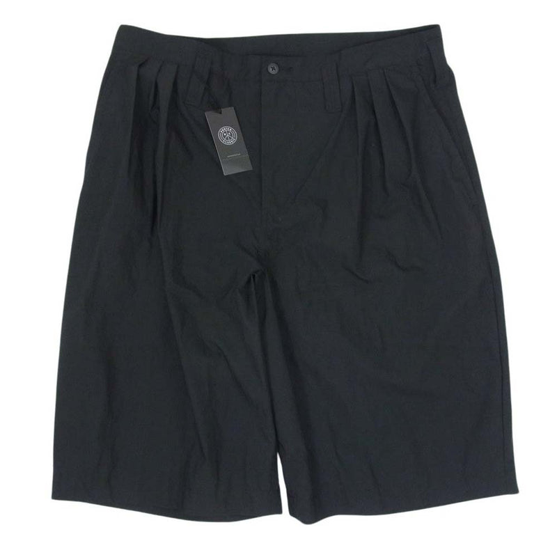 PORTER CLASSIC ポータークラシック PC-035-2140-0010-0015 POPLIN BEPOP SHORTS ポプリン ショーツ ショート ハーフ パンツ ブラック系 XL【新古品】【未使用】【中古】