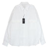PORTER CLASSIC ポータークラシック PC-016-2772-0090-0014 ROLL UP LINEN COTTON SHIRT ロールアップ リネン コットン 長袖 シャツ ホワイト系 L【新古品】【未使用】【中古】