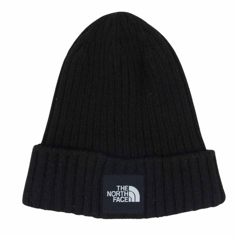 THE NORTH FACE ノースフェイス NN41716 Cappucho Lid カプッチョリド ロゴ ニット キャップ 帽子 ブラック系 FREE【中古】