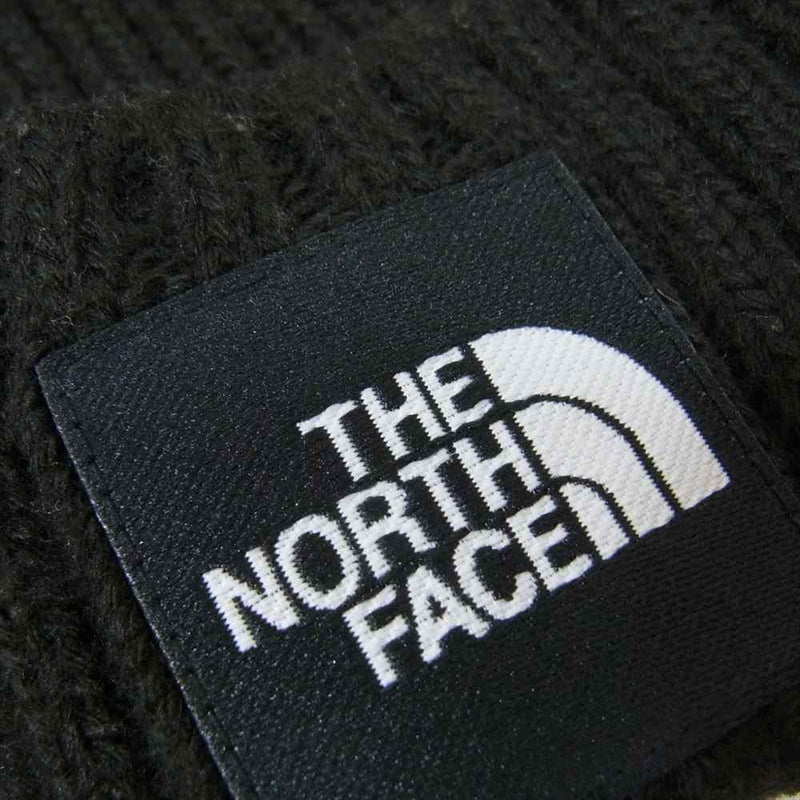 THE NORTH FACE ノースフェイス NN41716 Cappucho Lid カプッチョリド ロゴ ニット キャップ 帽子 ブラック系 FREE【中古】