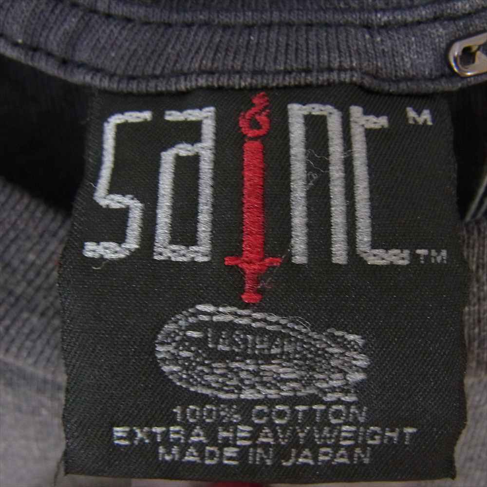 SAINT MICHAEL セントマイケル 24SS SM-YS3-0000-C45 LM SS TEE ST KINGDOM キングダム プリント ダメージ加工 ヴィンテージ加工 半袖 Tシャツ グレー系 M【新古品】【未使用】【中古】