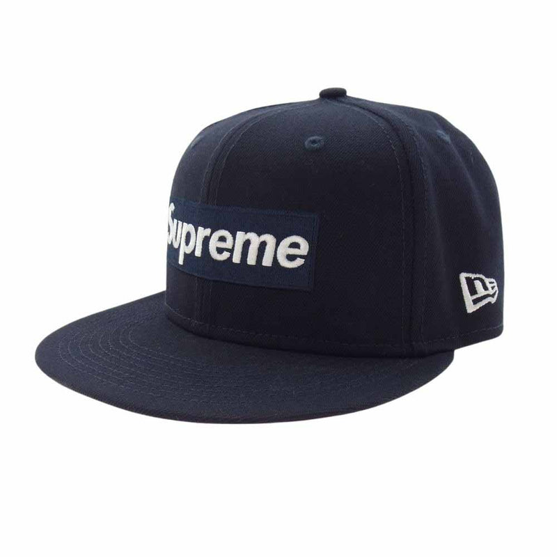 Supreme シュプリーム × New Era ニューエラ 21AW No Comp Box Logo ノー コンプ ボックス ロゴ キャップ ネイビー系【中古】