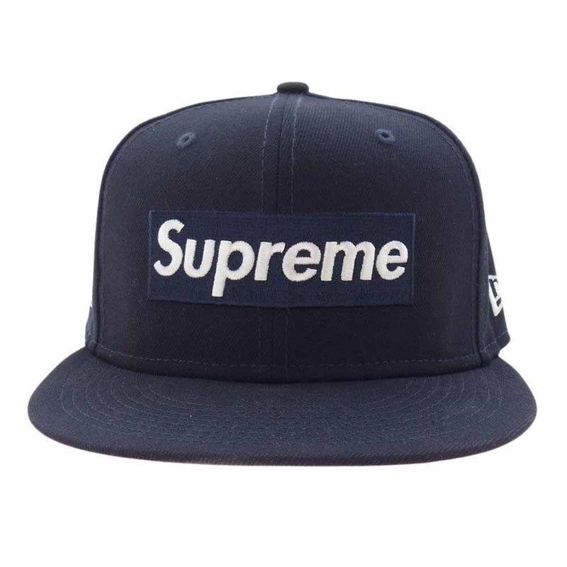 Supreme シュプリーム × New Era ニューエラ 21AW No Comp Box Logo ノー コンプ ボックス ロゴ キャップ ネイビー系【中古】