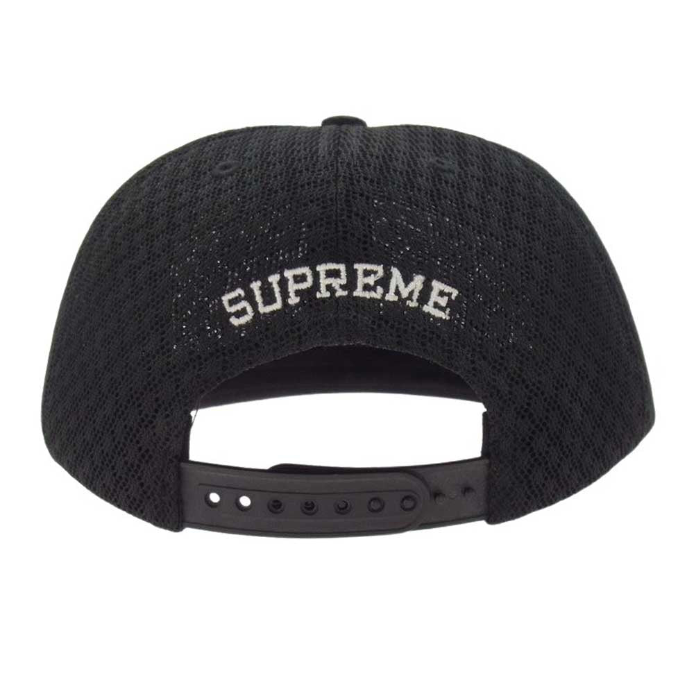 Supreme シュプリーム 22SS classic logo air mesh 6-panel クラシックロゴ エアーメッシュ 6パネル キャップ ブラック系【中古】