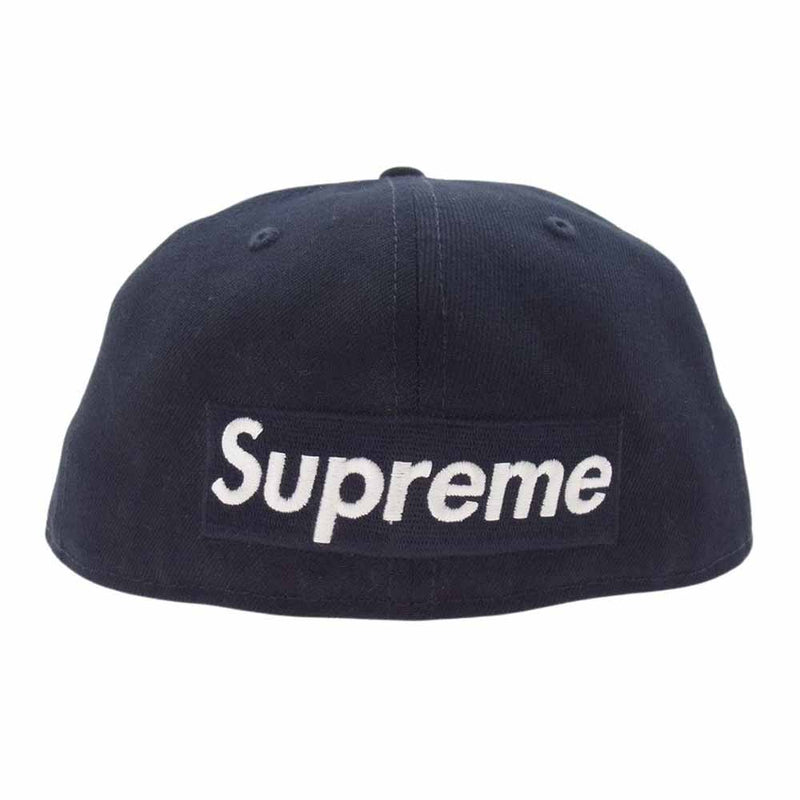 Supreme シュプリーム × New Era ニューエラ 22SS Reverse Box Logo Cap リバース ボックスロゴ キャップ ネイビー系【中古】