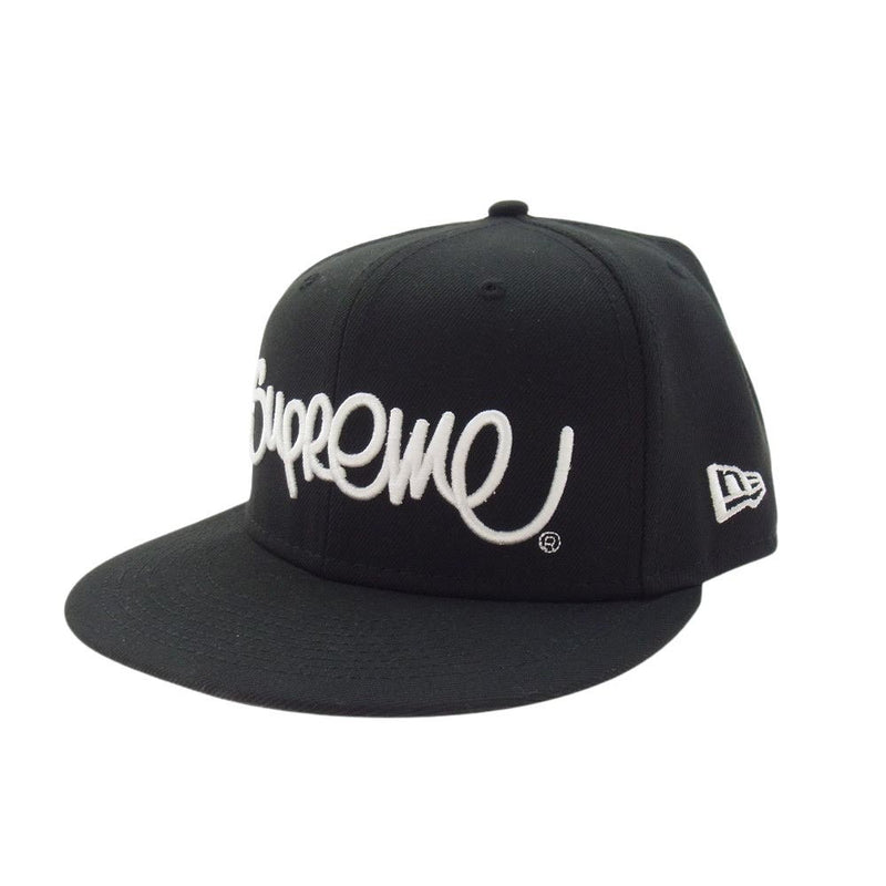 Supreme シュプリーム × New Era ニューエラ 22SS Handstyle Cap ベースボール キャップ ブラック系【中古】