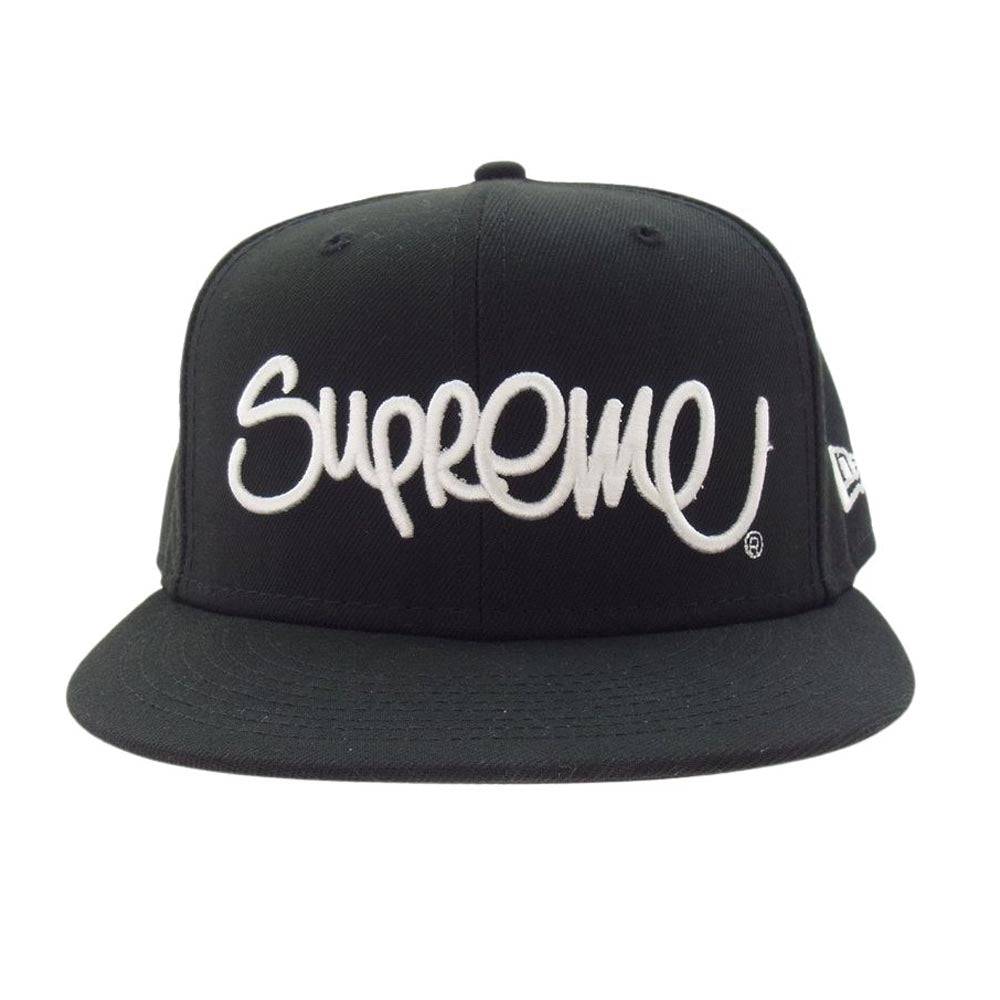 Supreme シュプリーム × New Era ニューエラ 22SS Handstyle Cap ベースボール キャップ ブラック系【中古】