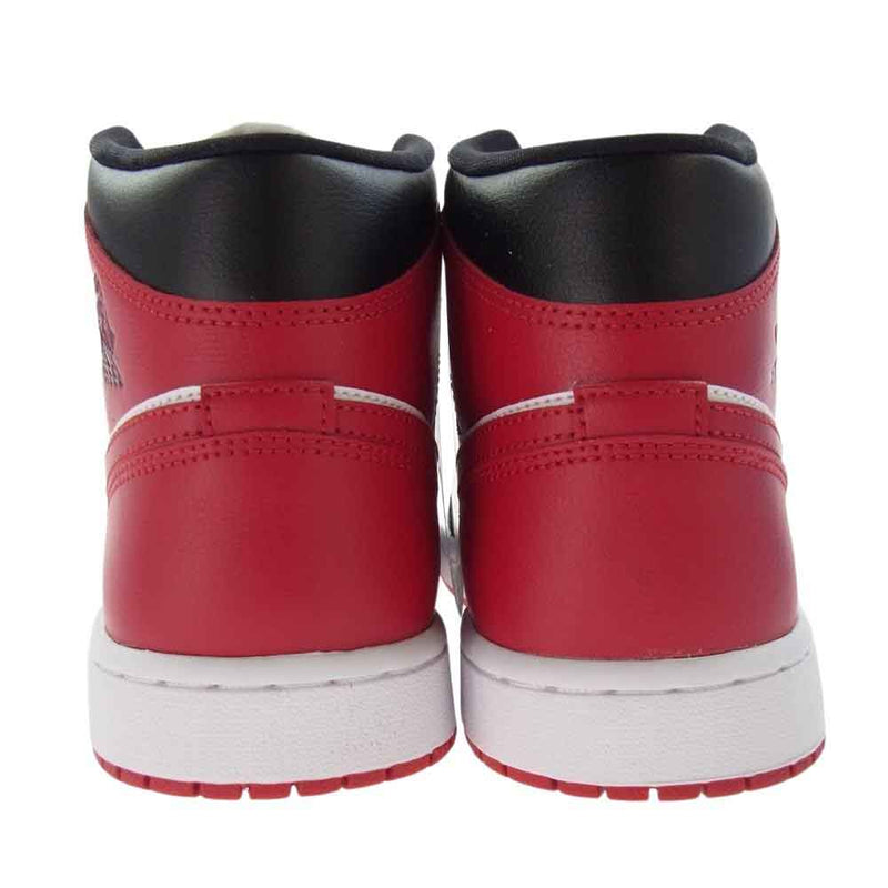 NIKE ナイキ BQ6472-079 WMNS Air Jordan 1 Mid Bred Toe ウィメンズ エアジョーダン1 ミッド ブレッド トゥ スニーカー レッド系 27.5cm【新古品】【未使用】【中古】