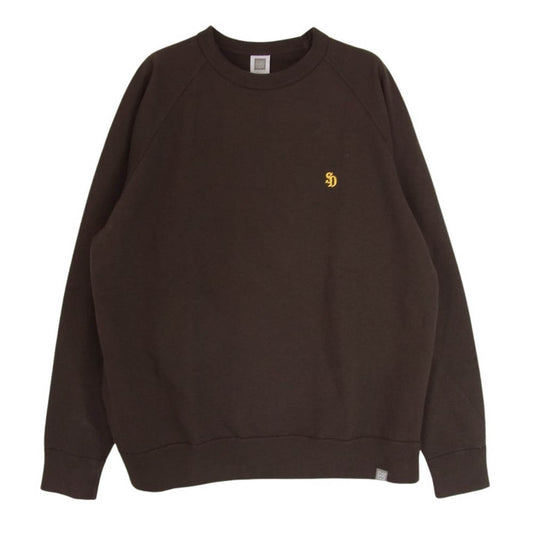 STANDARD CALIFORNIA スタンダードカリフォルニア SD Pima Cotton Crew Sweat ピマ コットン クルー ネック スウェット ブラウン系 M【極上美品】【中古】
