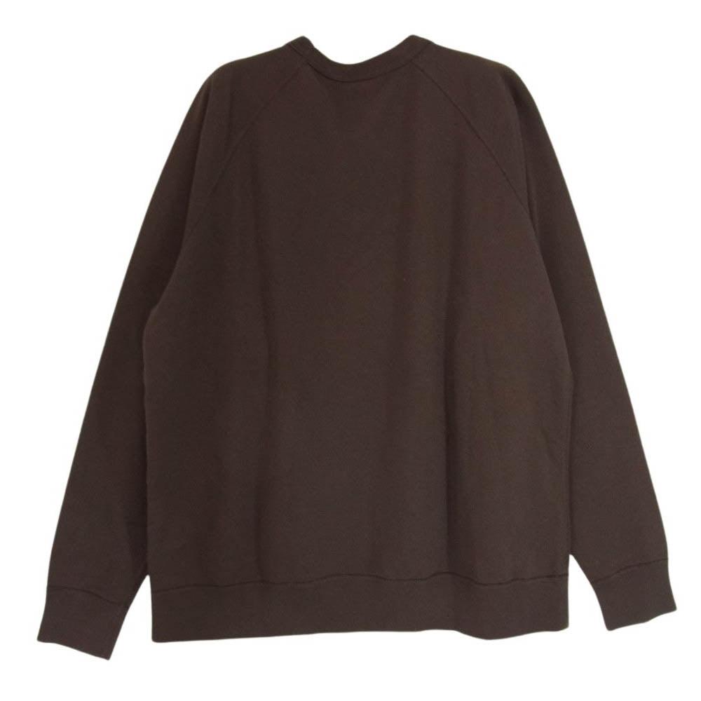 STANDARD CALIFORNIA スタンダードカリフォルニア SD Pima Cotton Crew Sweat ピマ コットン クルー ネック スウェット ブラウン系 M【極上美品】【中古】