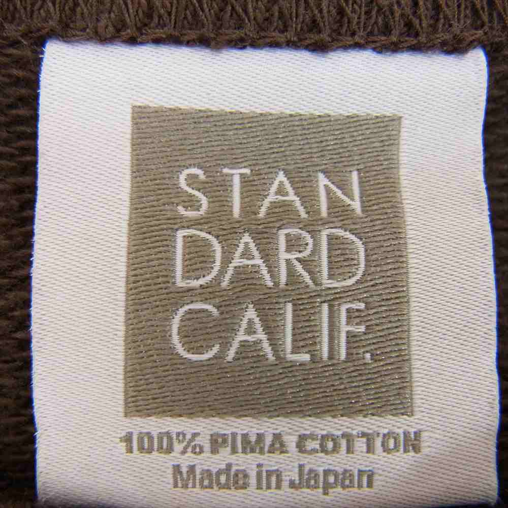 STANDARD CALIFORNIA スタンダードカリフォルニア SD Pima Cotton Crew Sweat ピマ コットン クルー ネック スウェット ブラウン系 M【極上美品】【中古】