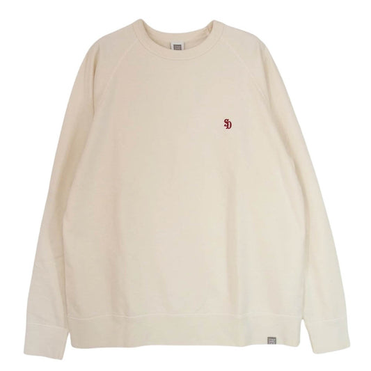 STANDARD CALIFORNIA スタンダードカリフォルニア SD Pima Cotton Crew Sweat ピマ コットン クルー ネック スウェット ベージュ系 M【極上美品】【中古】