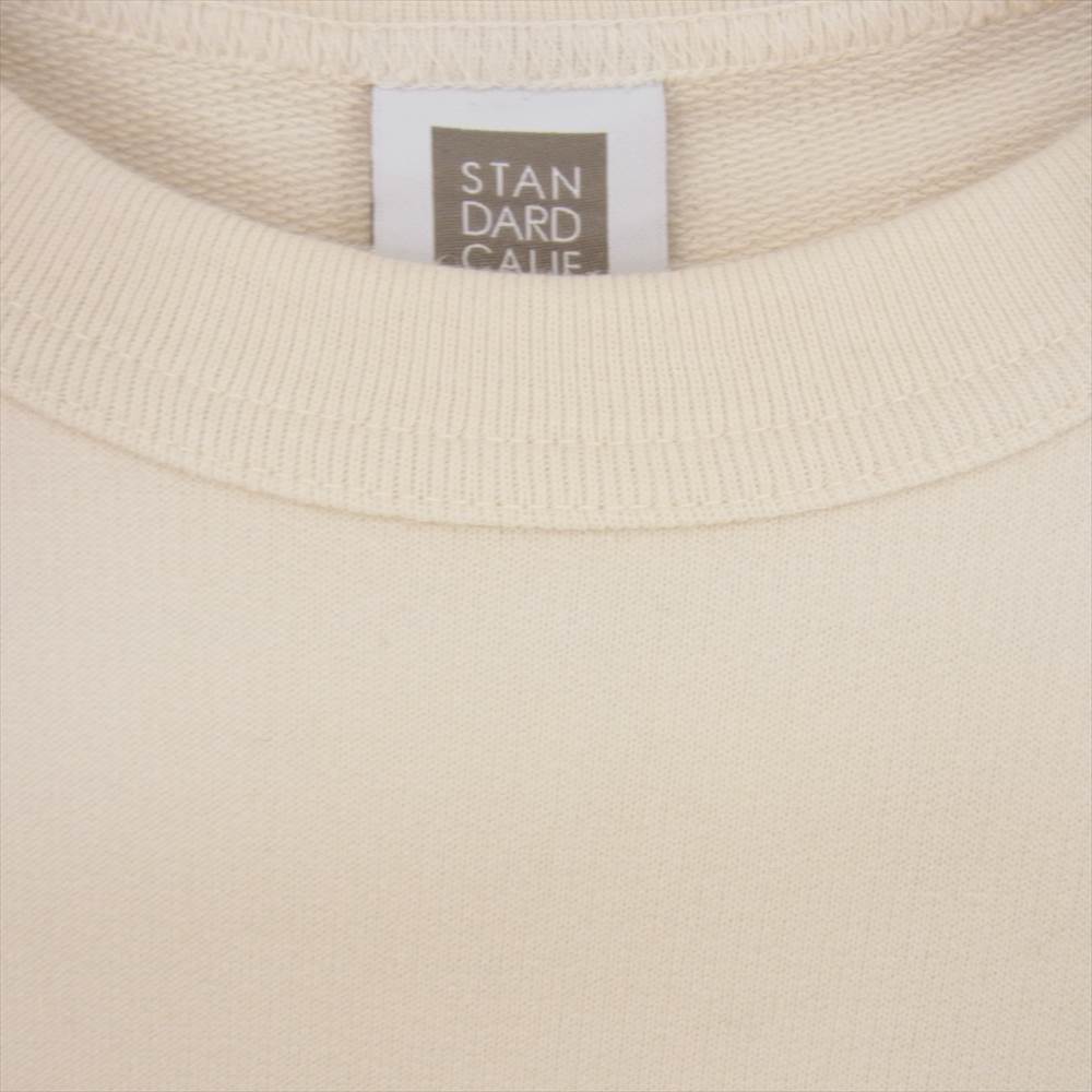 STANDARD CALIFORNIA スタンダードカリフォルニア SD Pima Cotton Crew Sweat ピマ コットン クルー ネック スウェット ベージュ系 M【極上美品】【中古】