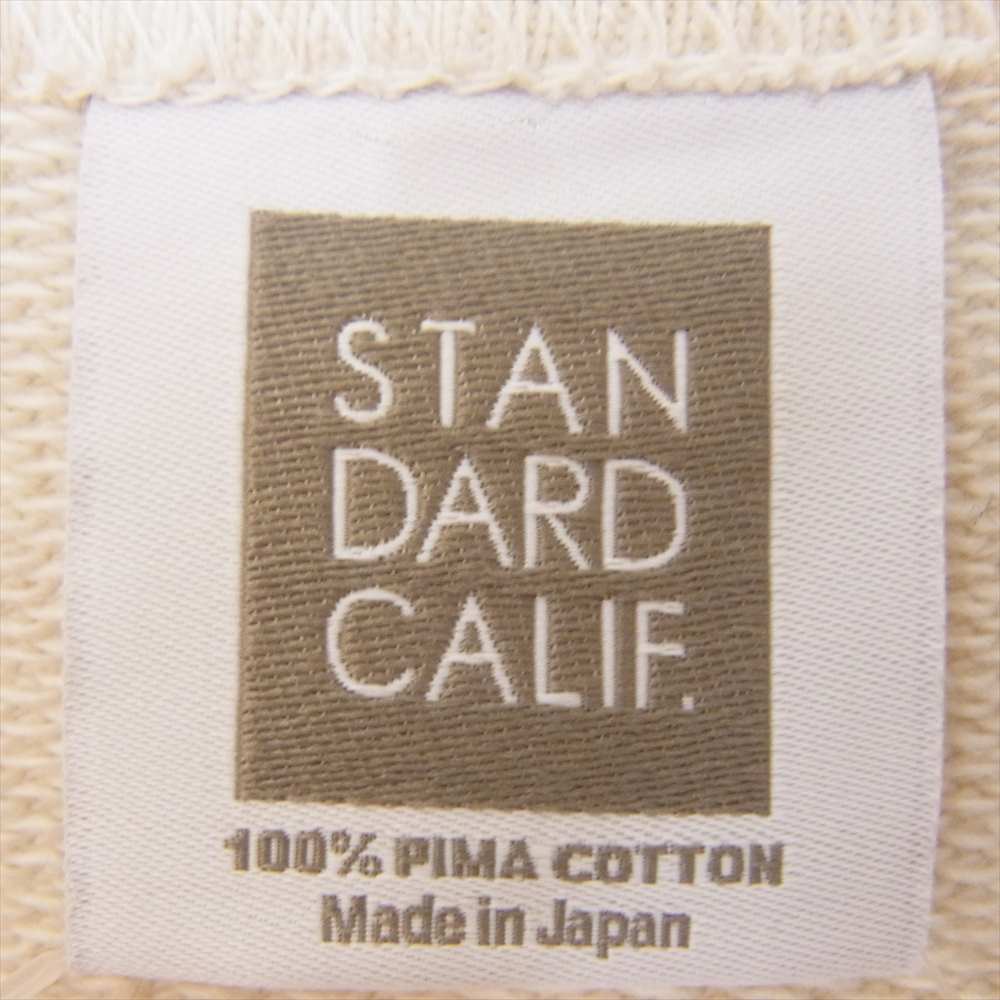 STANDARD CALIFORNIA スタンダードカリフォルニア SD Pima Cotton Crew Sweat ピマ コットン クルー ネック スウェット ベージュ系 M【極上美品】【中古】
