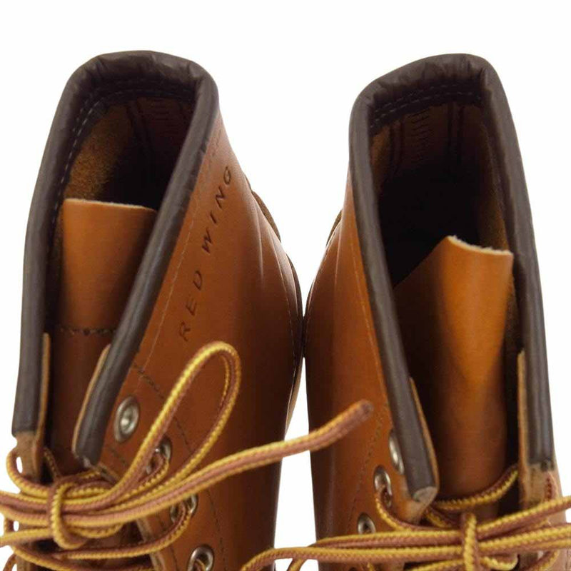 RED WING レッドウィング 9875 犬タグ Irish Setter アイリッシュセッター ワークブーツ ブラウン系 7.5E【新古品】【未使用】【中古】