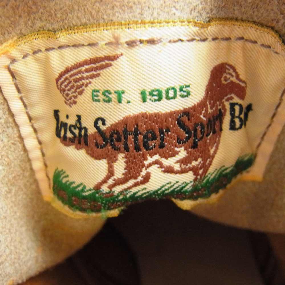 RED WING レッドウィング 9875 犬タグ Irish Setter アイリッシュセッター ワークブーツ ブラウン系 7.5E【新古品】【未使用】【中古】