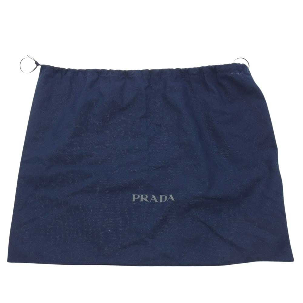 PRADA プラダ 2HC137 CAPPELLI RE-NYLON トライアングルロゴ 三角ロゴプレート バケットハット ブラック系 M【中古】