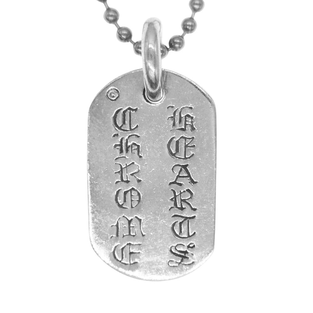 CHROME HEARTS クロムハーツ（原本無） RAISED STAR DOGTAG NYC限定 レイズドスター ドッグタグ ペンダントトップ ボールチェーン ネックレス シルバー系【中古】