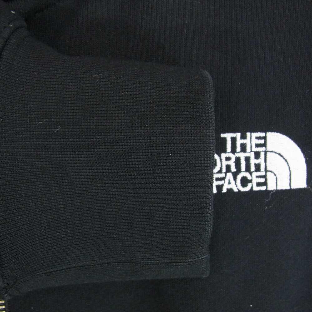 THE NORTH FACE ノースフェイス NT12037 Square Logo Zip Hoodie スクエア ロゴ フル ジップ フーディ パーカー ブラック系 M【中古】