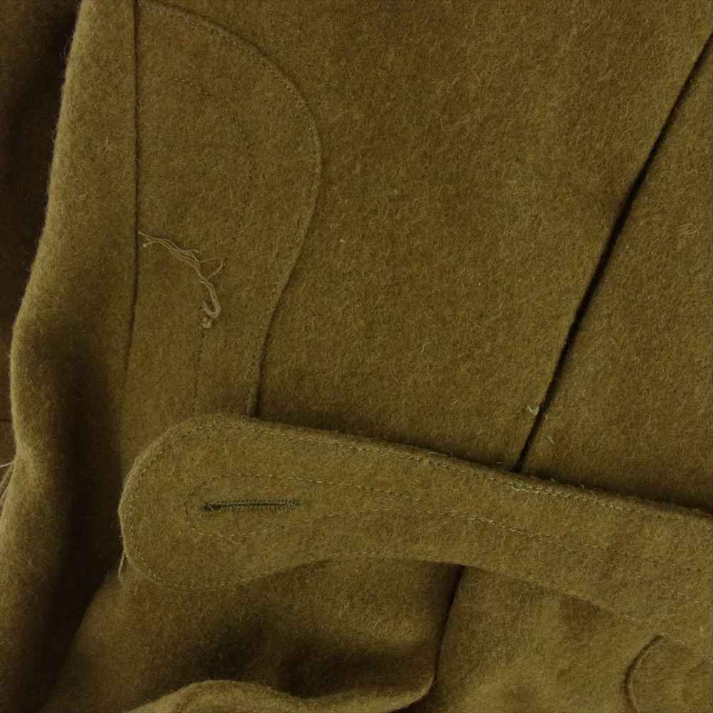 ルーマニア軍 ウール ロング コート カーキ系【中古】