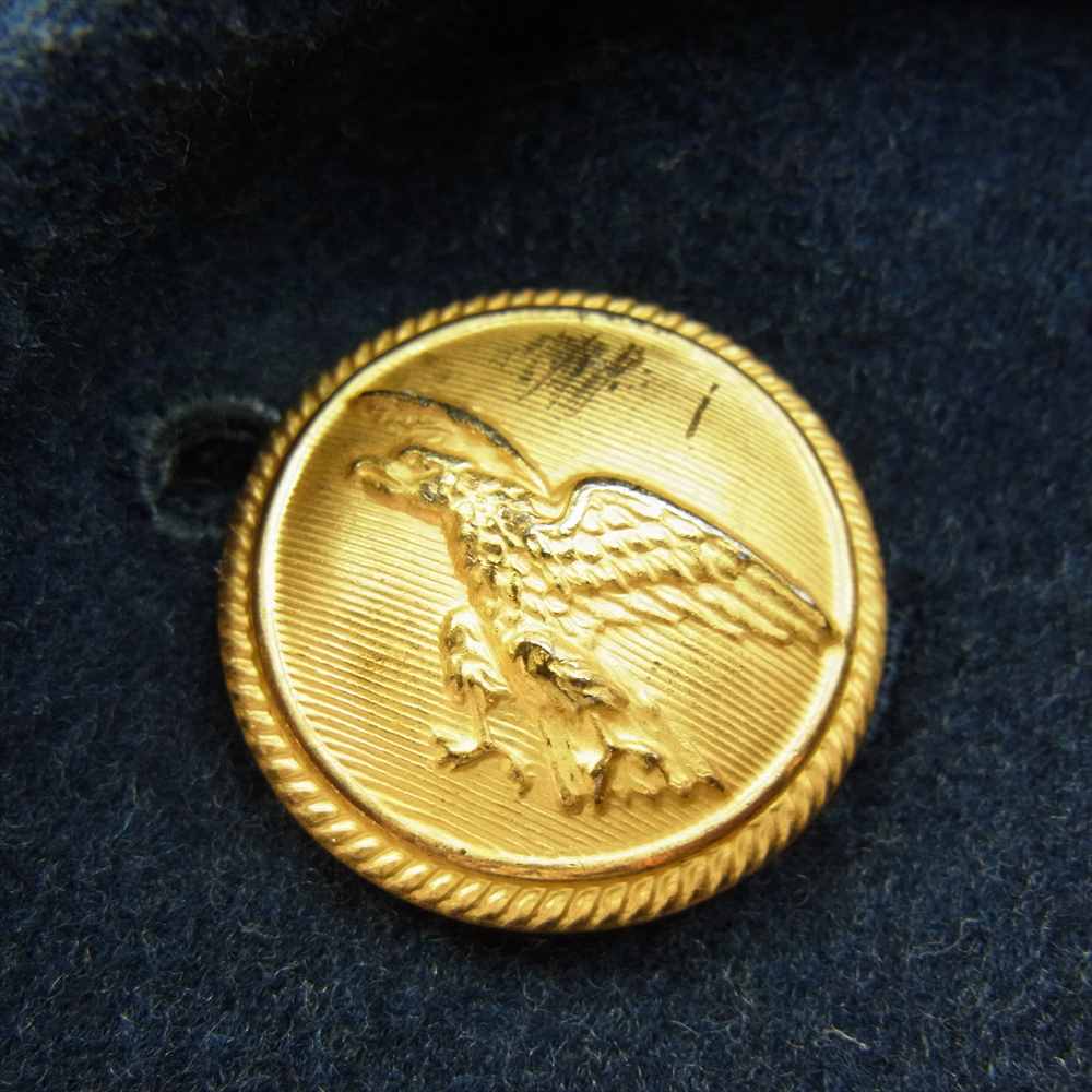 イタリア軍 エアフォース ウール ロング コート ネイビー系【中古】