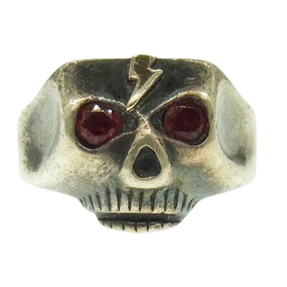FLASHPOINT フラッシュポイント Jim Skull ジム スカル リング ライトニングボルト シルバー系 13.5号【中古】