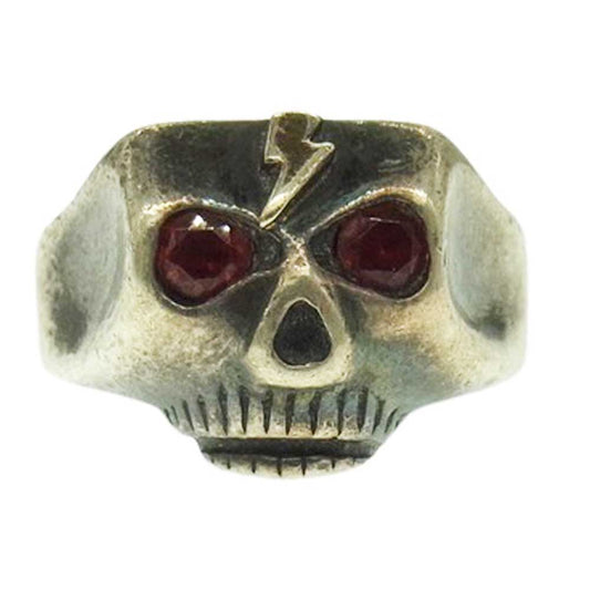 FLASHPOINT フラッシュポイント Jim Skull ジム スカル リング ライトニングボルト シルバー系 13.5号【中古】
