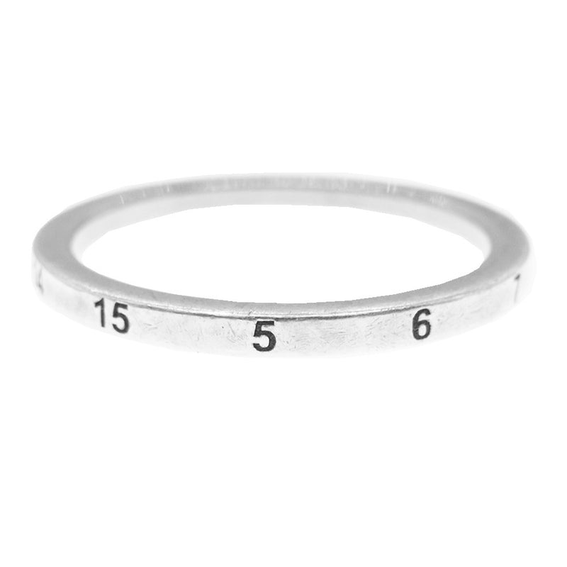 MAISON MARGIELA メゾンマルジェラ SM2UQ0006 S12755 SLIM NUMBER RING スリム ナンバーズ ロゴ リング シルバー925 19号【中古】