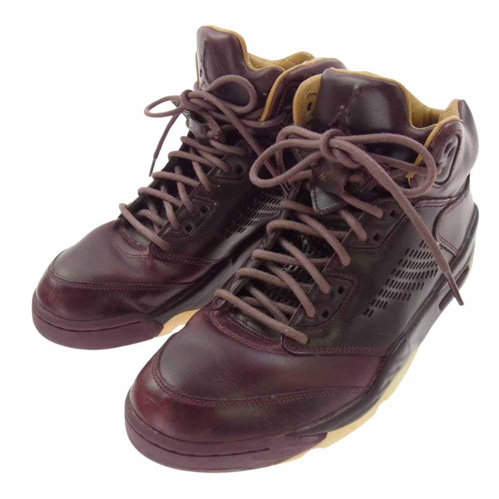 NIKE ナイキ 881432-612 IR JORDAN 5 RETRO PREMIUM WINE エアジョーダン5 レトロ プレミアム ワイン ハイカットスニーカー ワインレッド系 28.5cm【中古】