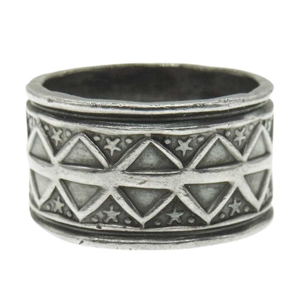 GARY REEVES ゲイリーリーブス スタンプワーク シルバー リング シルバー系 約15号【中古】