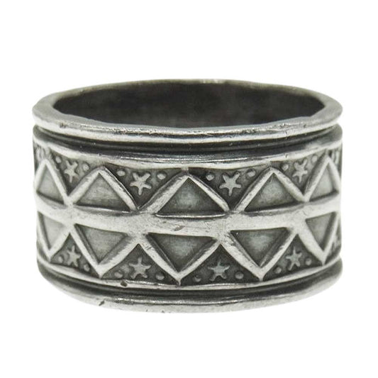 GARY REEVES ゲイリーリーブス スタンプワーク シルバー リング シルバー系 約15号【中古】