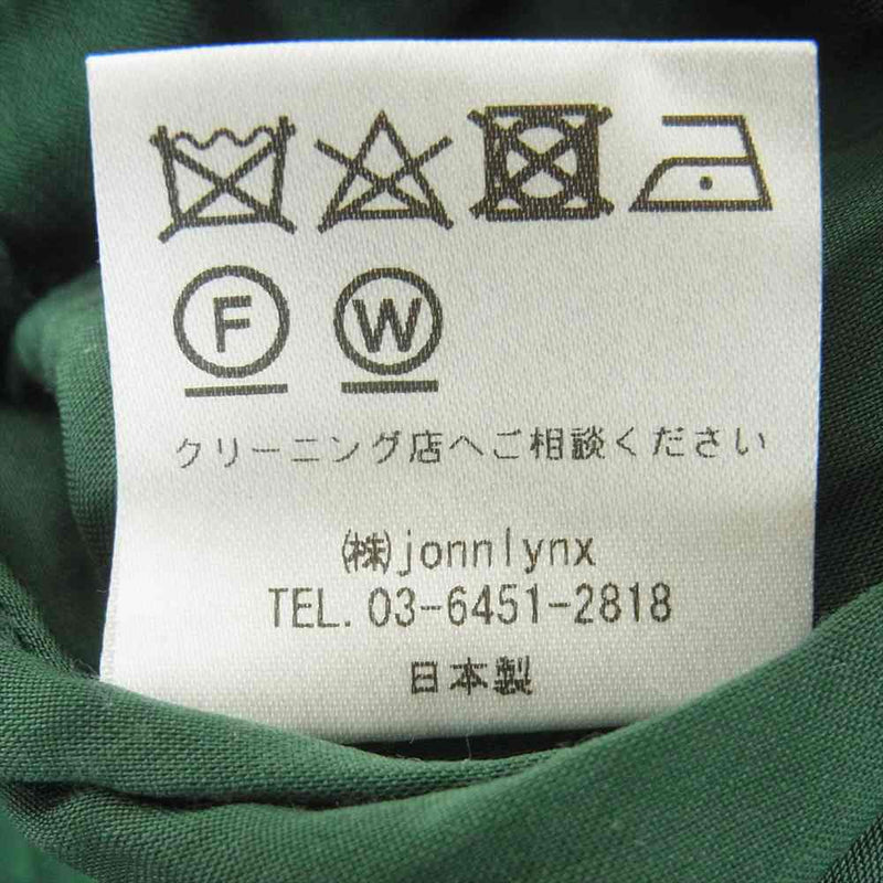 ジョンリンクス JL109-PT399 glencheck pants グレンチェック パンツ グリーン系 M【中古】