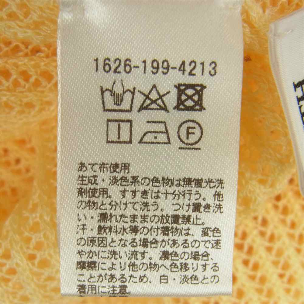 UNITED ARROWS ユナイテッドアローズ 1626-199-4213 BEAUTY&YOUTH レーヨン ブレンド メッシュ 半袖 ワンピース イエロー系 サイズ表記なし【中古】