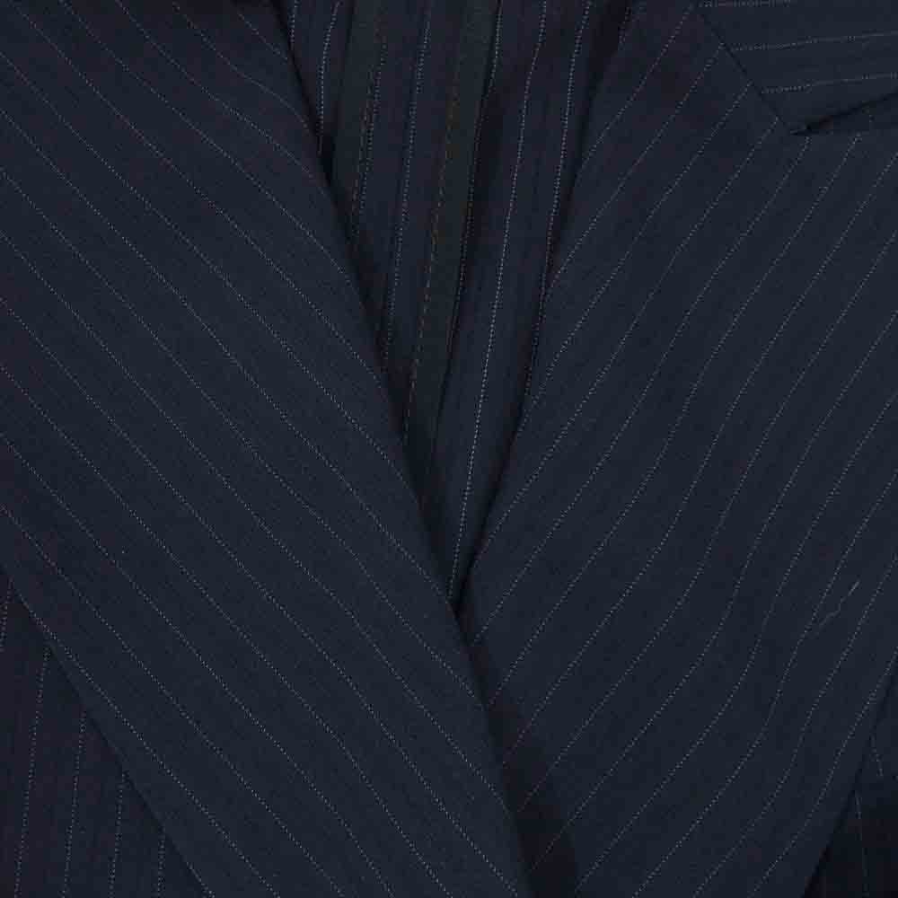 メゾンスペシャル 21211265111 American Sleeve Stripe Jumpsuit アメリカンスリーブ アメスリ ストライプ サイドスリット テーラード オールインワン オーバーオール ジャンプスーツ ブラック系 M【中古】