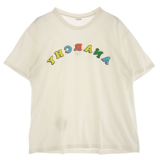 Supreme シュプリーム 21SS Jamie Reid Anarchy Tee ジェイミー リード アナーキー 半袖 Tシャツ  オフホワイト系 XL【中古】
