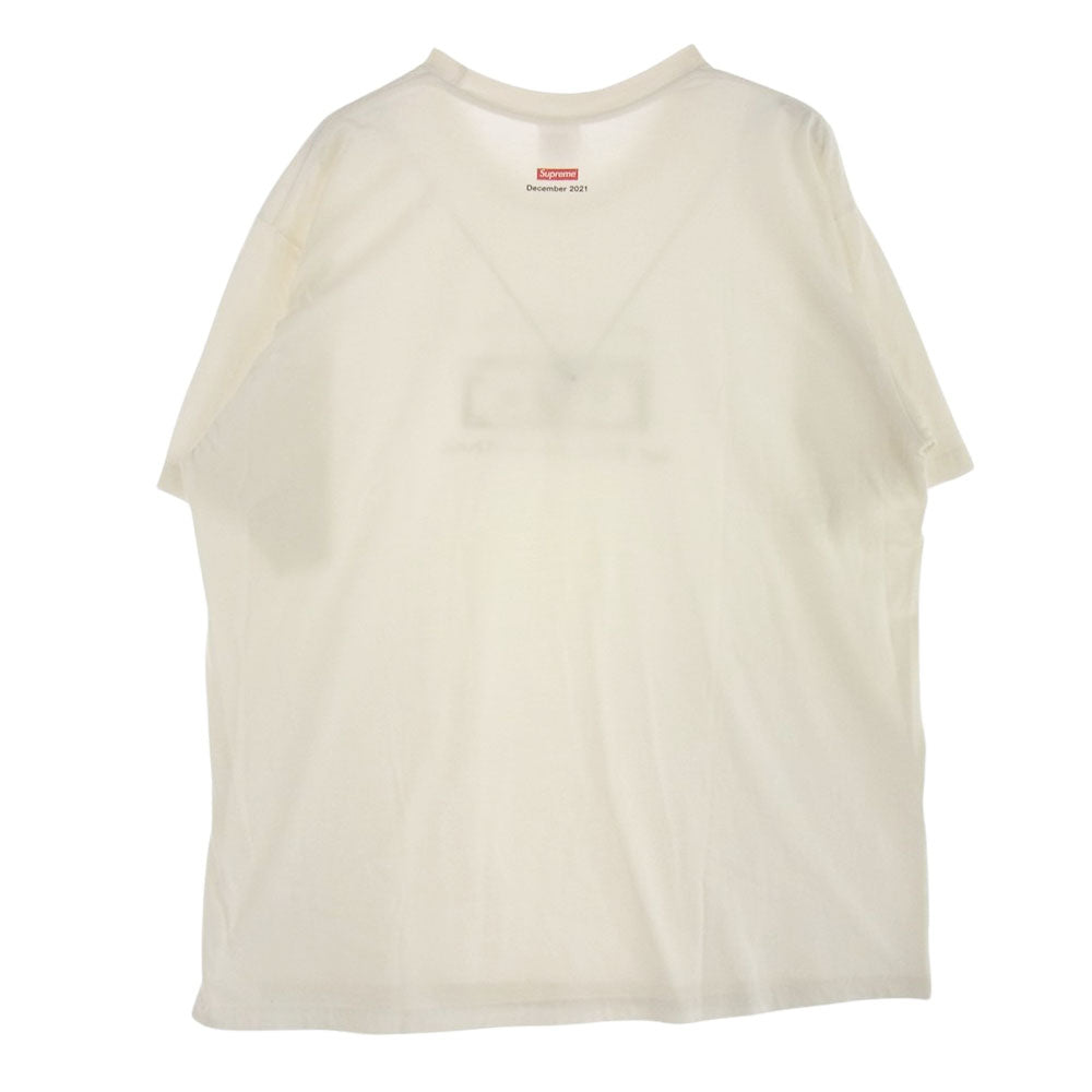 Supreme シュプリーム 21AW Spend It Tee スペンド イット プリント 半袖 Tシャツ オフホワイト系 XL【中古】