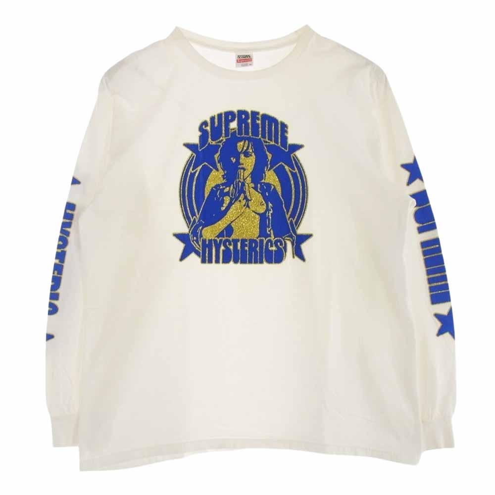 Supreme シュプリーム 21SS × HYSTERIC GLAMOUR L/S Tee ヒステリックグラマー ロゴ プリント ロングスリーブ ロンT 長袖 Tシャツ マルチカラー系 XL【中古】