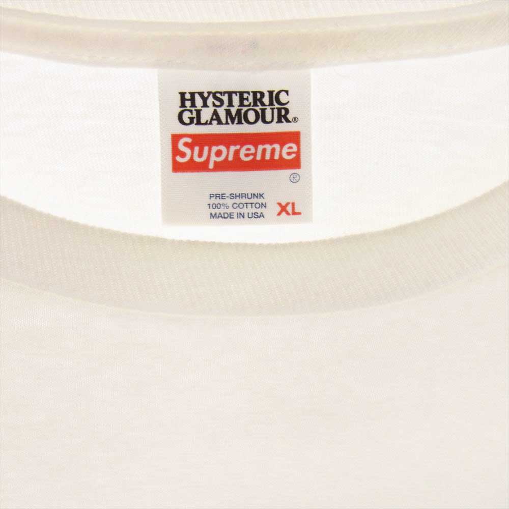 Supreme シュプリーム 21SS × HYSTERIC GLAMOUR L/S Tee ヒステリックグラマー ロゴ プリント ロングスリーブ ロンT 長袖 Tシャツ マルチカラー系 XL【中古】