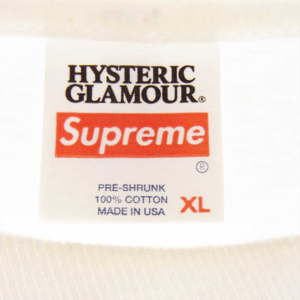 Supreme シュプリーム 21SS × HYSTERIC GLAMOUR L/S Tee ヒステリックグラマー ロゴ プリント ロングスリーブ ロンT 長袖 Tシャツ マルチカラー系 XL【中古】