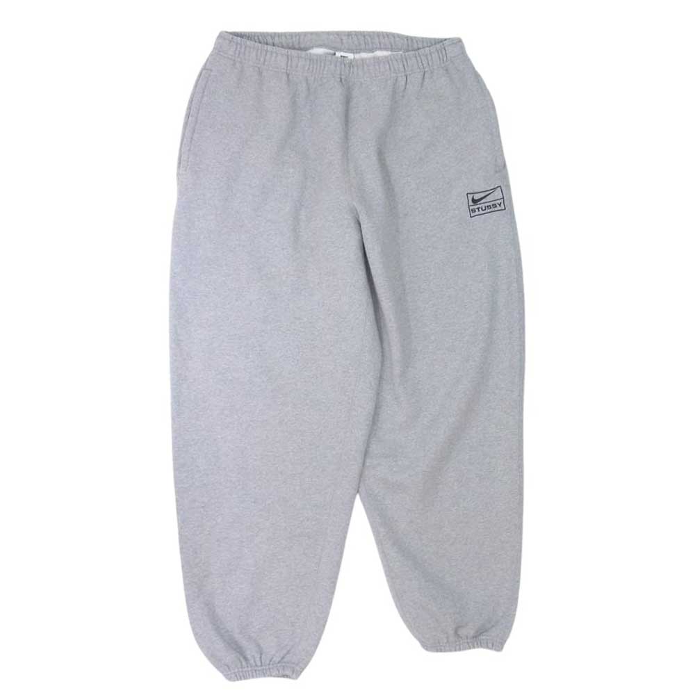 NIKE ナイキ DO9340-063 × STUSSY ステューシー NRG Washed Fleece Pant NRG ウォッシュド フリース スウェット パンツ グレー系 XL【中古】