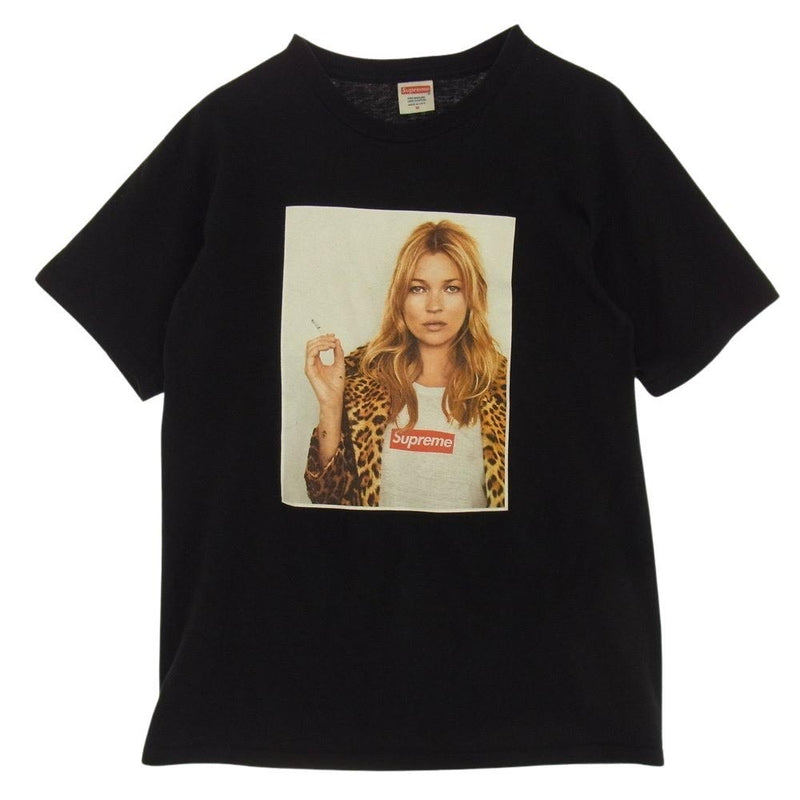 Supreme シュプリーム 12SS Kate Moss Tee ケイトモス フォト プリント Tシャツ 半袖 ブラック系 M【中古】