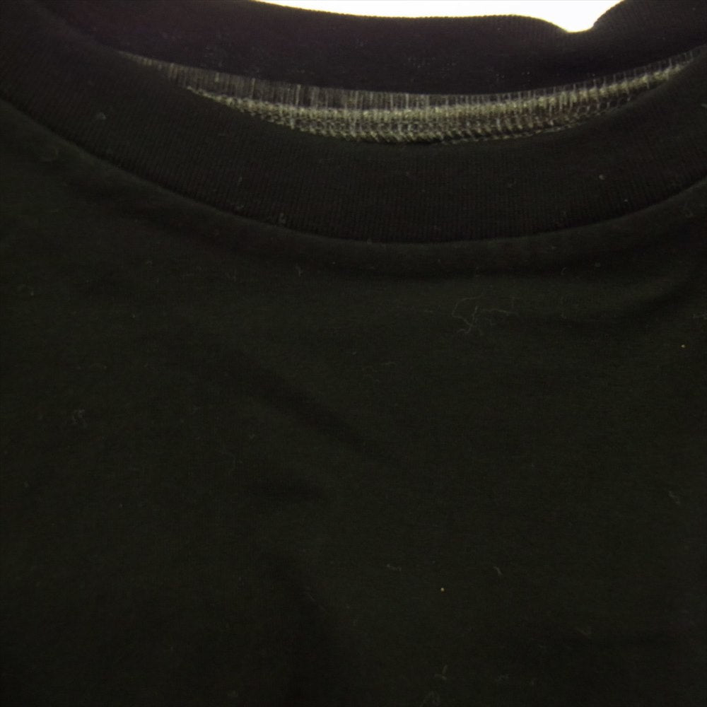 TAKAHIRO MIYASHITA The SoloIst. タカヒロミヤシタザソロイスト sc.0022SS21 The Soloist. L/S Noise T 胸カット 長袖 Tシャツ ブラック系 44【中古】