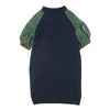 Sacai サカイ 22-06295 Sponge Sweat スポンジ スウェット MA-1 ワンピース ダークネイビー系 グリーン系 212 2【美品】【中古】